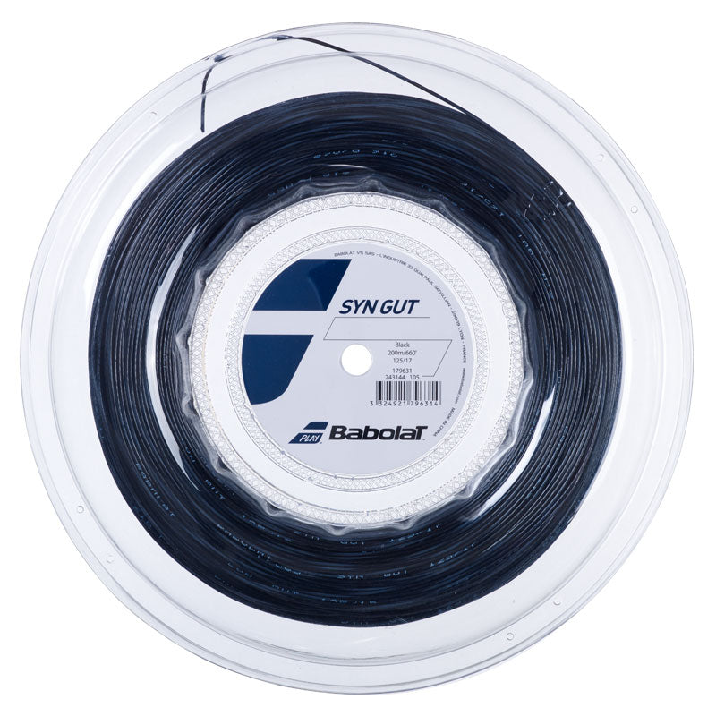 Babolat Synthetic Gut 17 Tennis String Reel Black
