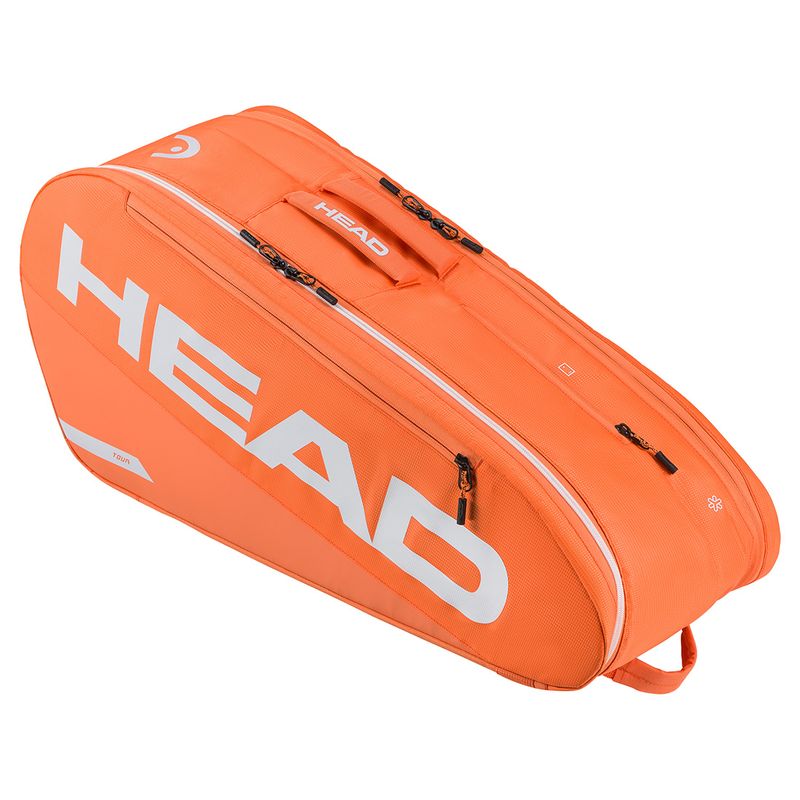 Head Tour M Tennis Racquets Bag 6 Pack Orange
