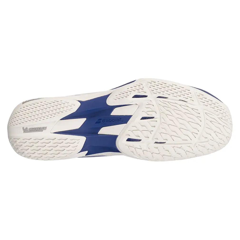 Babolat Jet Mach 4 All Court Men Tennis Shoes Cream and Dark Blue