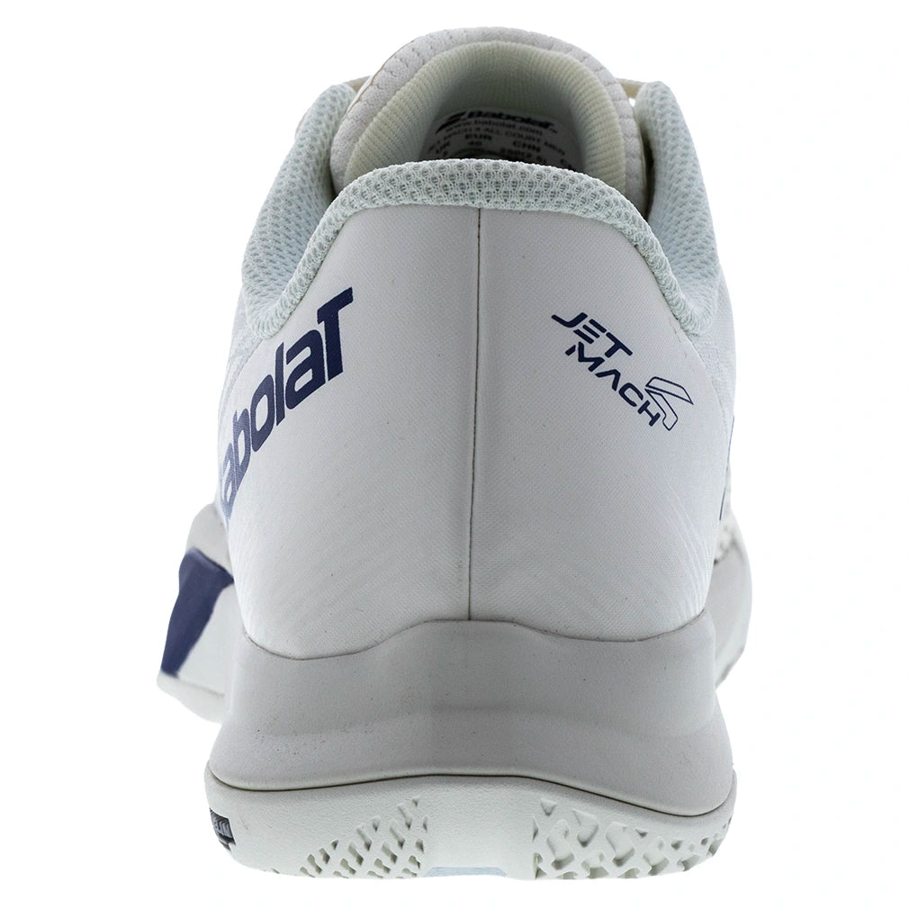 Babolat Jet Mach 4 All Court Men Tennis Shoes Cream and Dark Blue