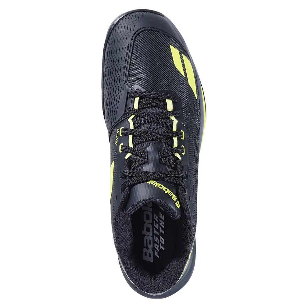 Babolat Jet Mach 4 All Court Men Tennis Shoes Black and Aero