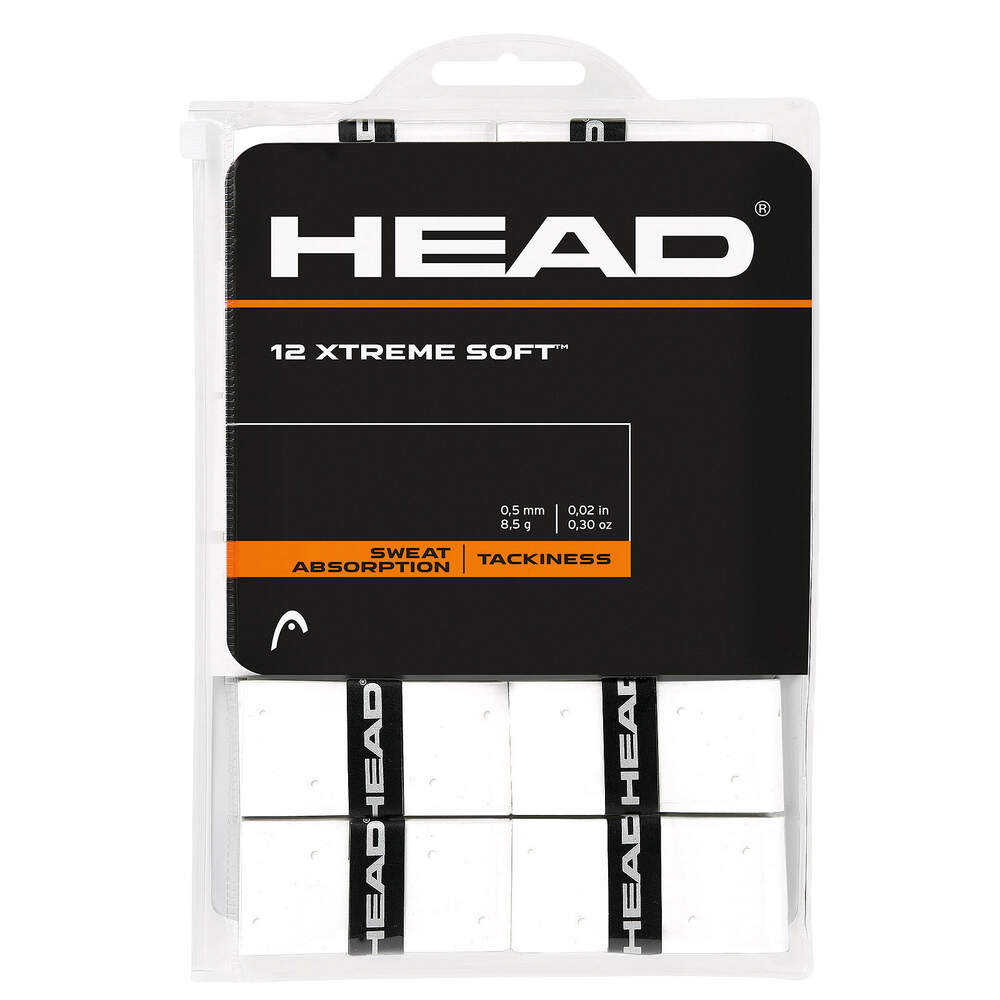 Head Xtremesoft 12 Pack Tennis Overgrips White