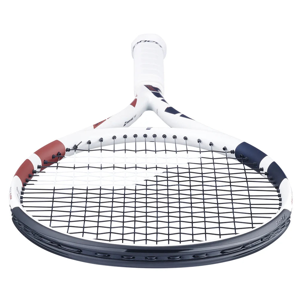 Babolat Boost Drive Tennis Racquet White Blue Prestrung