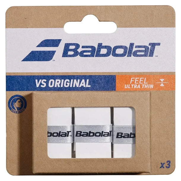 Babolat VS Original Tennis Overgrip 3 Pack White Black