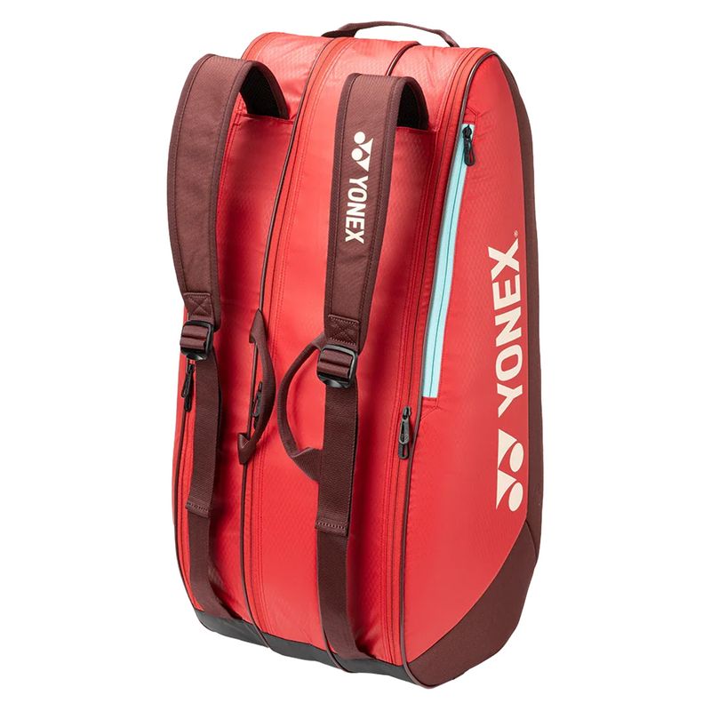 Yonex Team 9 Pack Racquets Tennis Bag Ruby Red