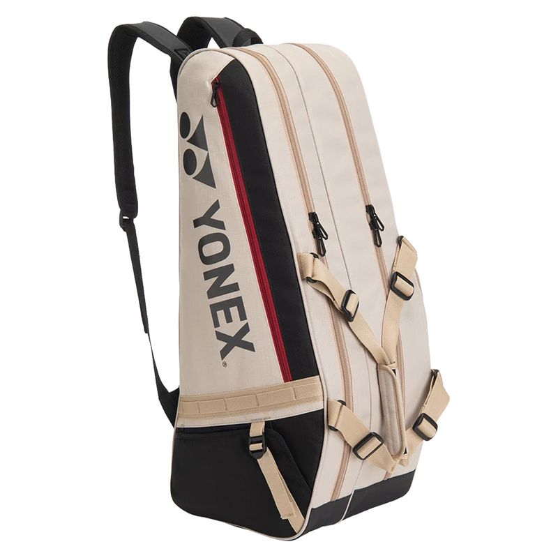 Yonex Gearlogic 6 Pack Tennis Racquet Bag Beige
