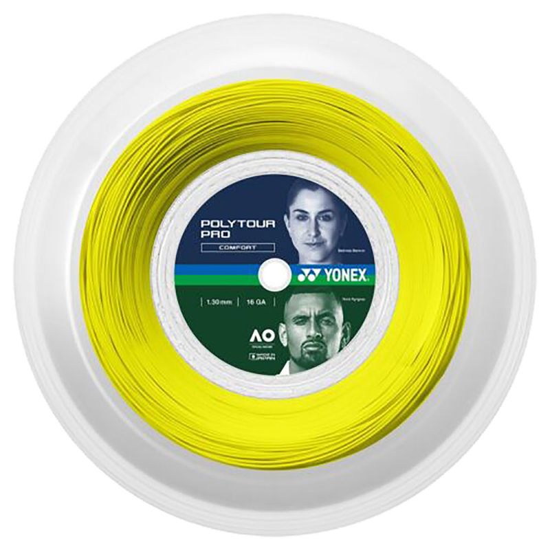 Yonex PolyTour Pro 16 yellow string reel