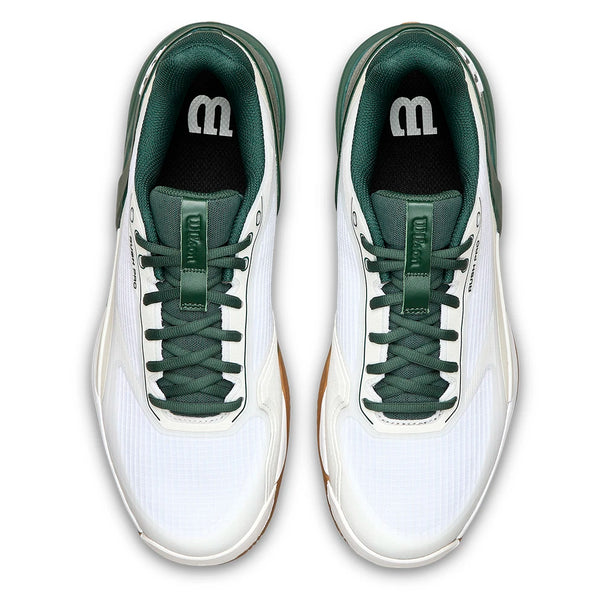 Wilson Men's Rush Pro 5 Tennis Shoes White and Sycamore