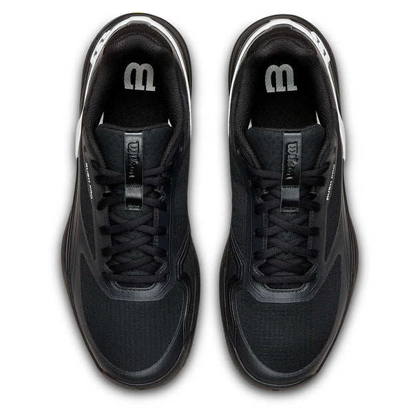 Wilson Men's Rush Pro 5 Tennis Shoes Black and White