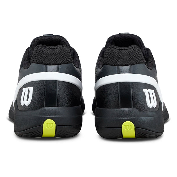 Wilson Men's Rush Pro 5 Tennis Shoes Black and White