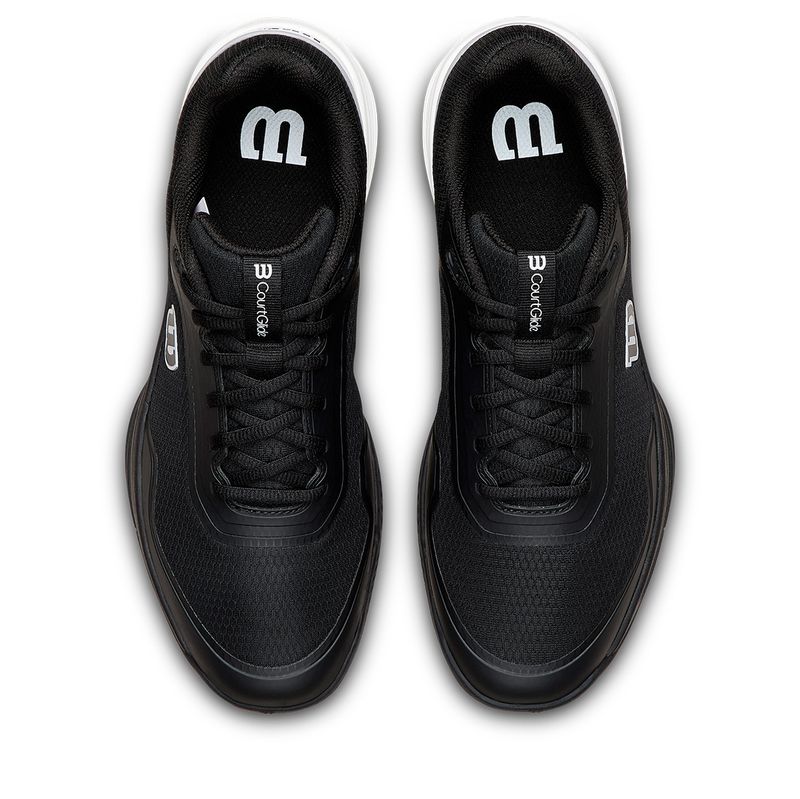 Wilson Men's CourtGlide Tennis Shoes Black and White