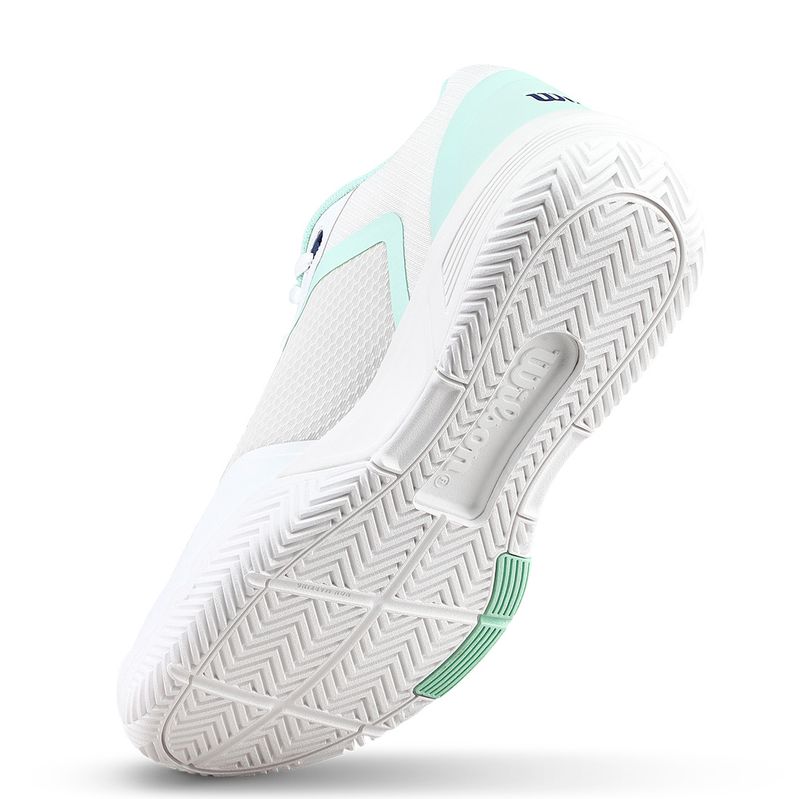 Wilson Women's CourtGlide Tennis Shoes White and Bay