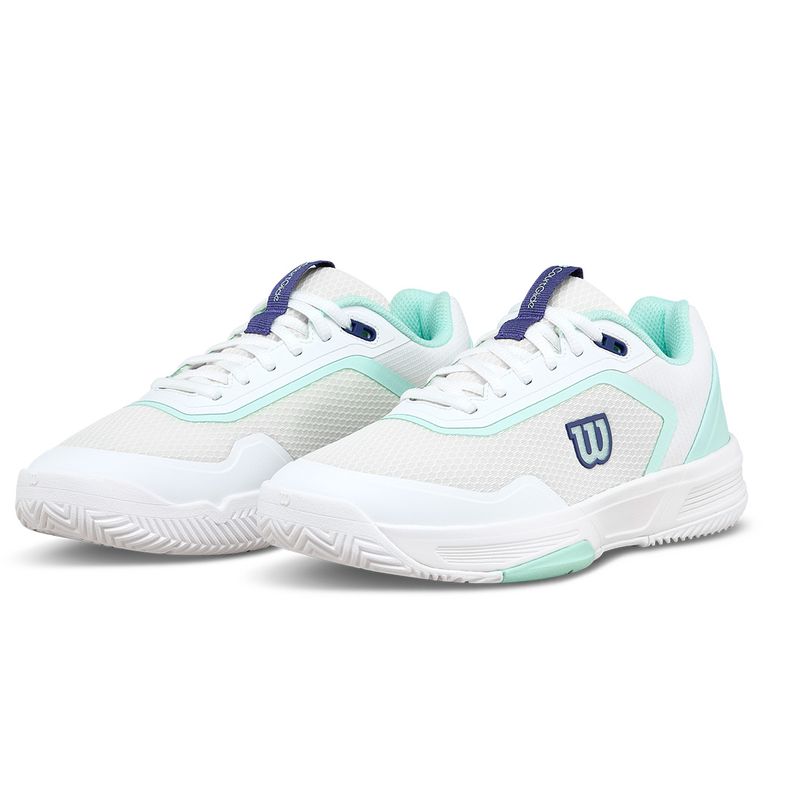 Wilson Women's CourtGlide Tennis Shoes White and Bay