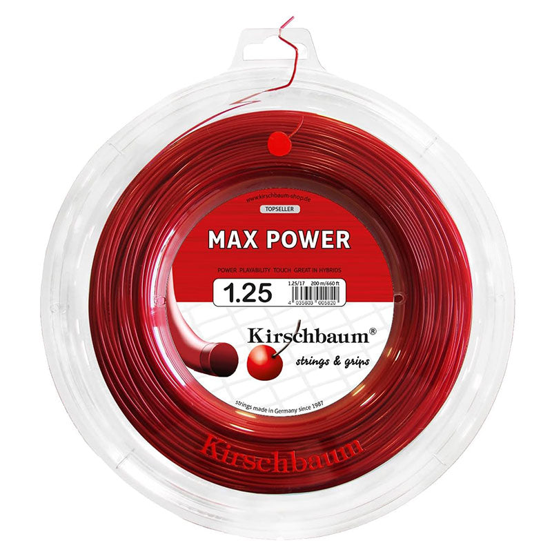 Kirschbaum Max Power Red 17 Tennis String Reel