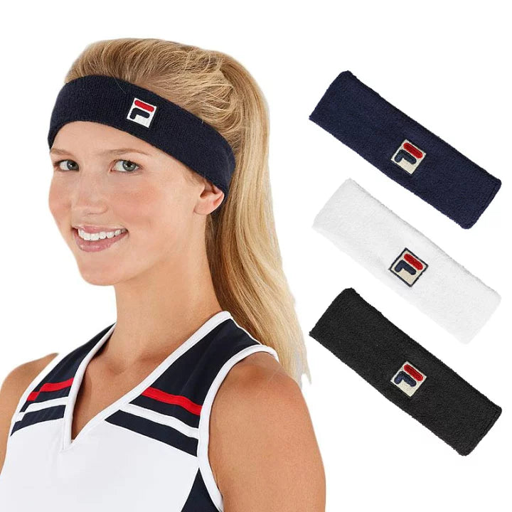 Fila Solid Tennis Headband Black